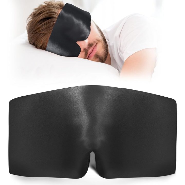 Black mulberry silk sleep mask